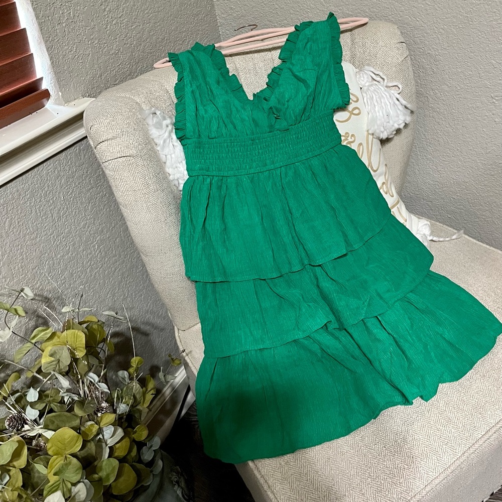 #92 🌸 A. Calin by flying tomato green dress 👗